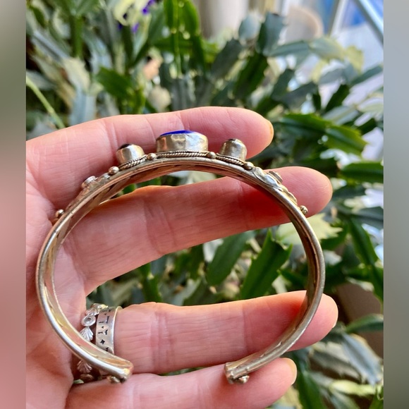 🪷Tibetan Medicine Bracelet Lapis & Garnet - Picture 7 of 8